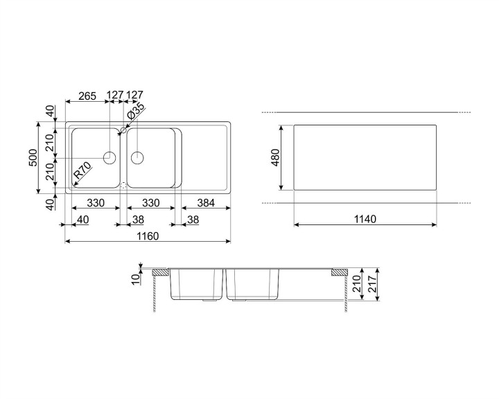 SMEG plautuvė LZ116B  | 2
