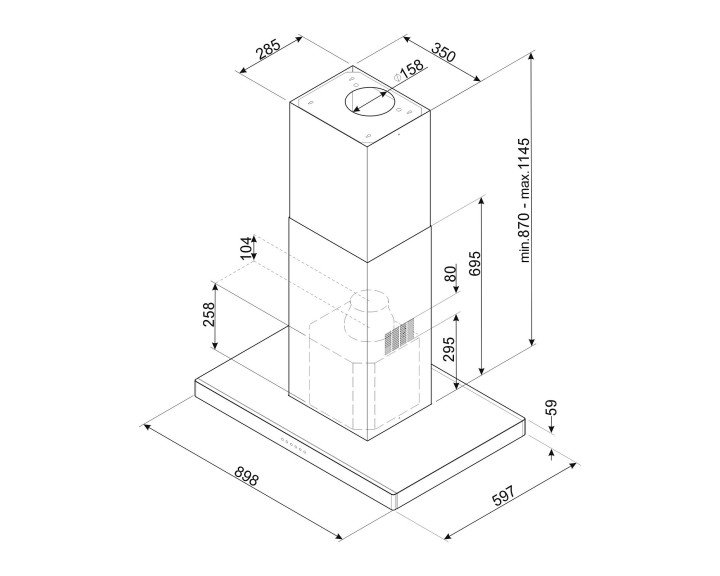 SMEG gartraukis KI90XE  | 3