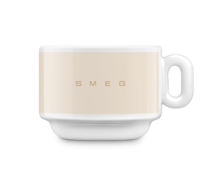 SMEG porcelianinių espresso puodelių rinkinys 2 vnt., 84 ml | 2
