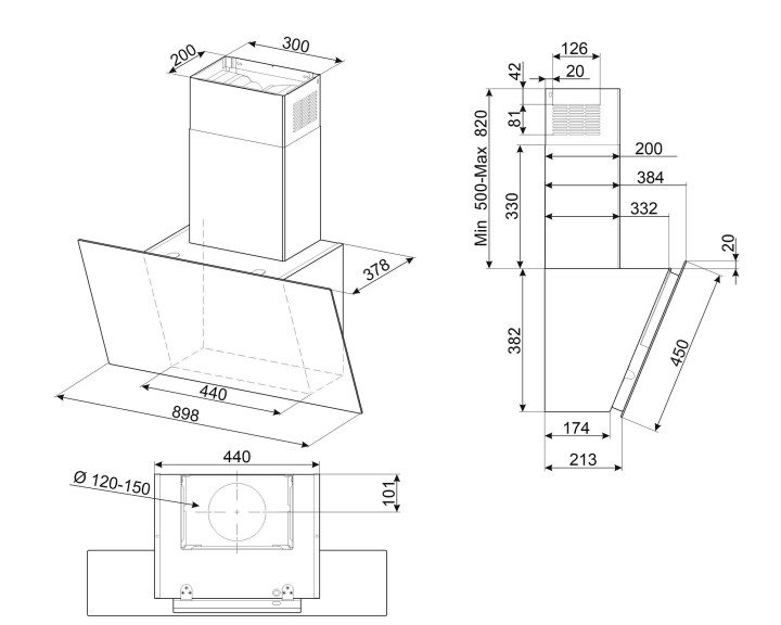 SMEG gartraukis KICV90BL2  | 4