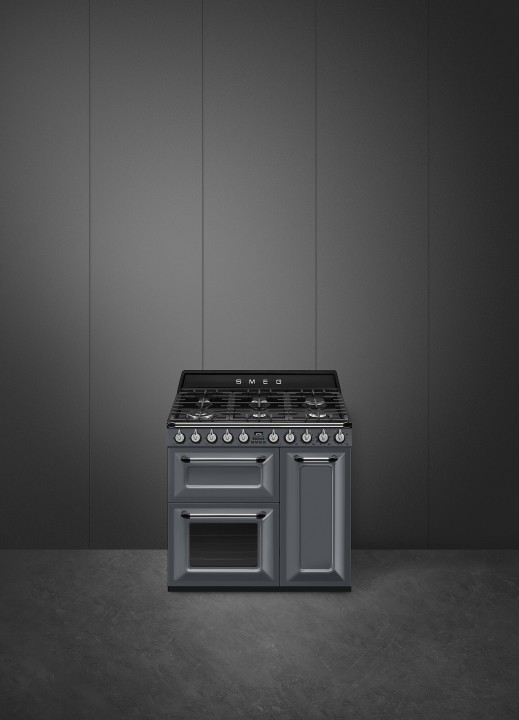 SMEG dujinė viryklė su 3 elektrinėmis orkaitėmis  | 3