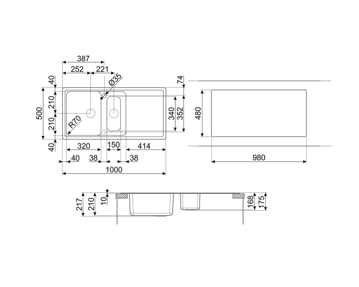 SMEG plautuvė LZ102AV2  | 2