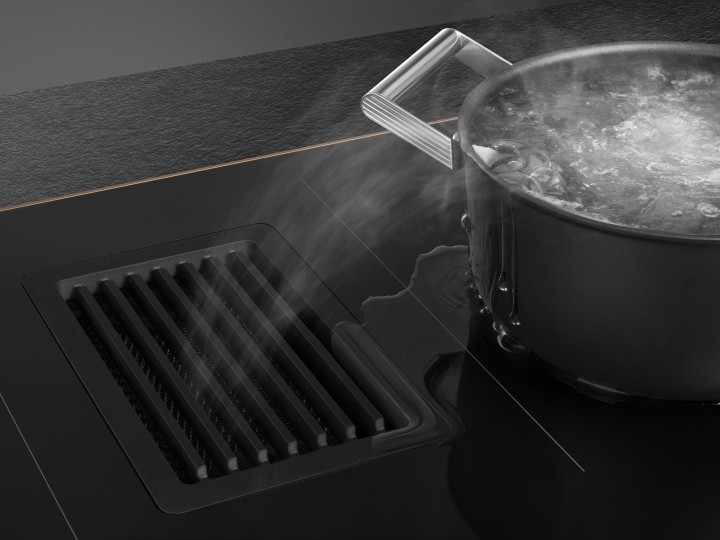 SMEG indukcinė kaitlentė su integruotu gartraukiu HOBD682R1  | 5