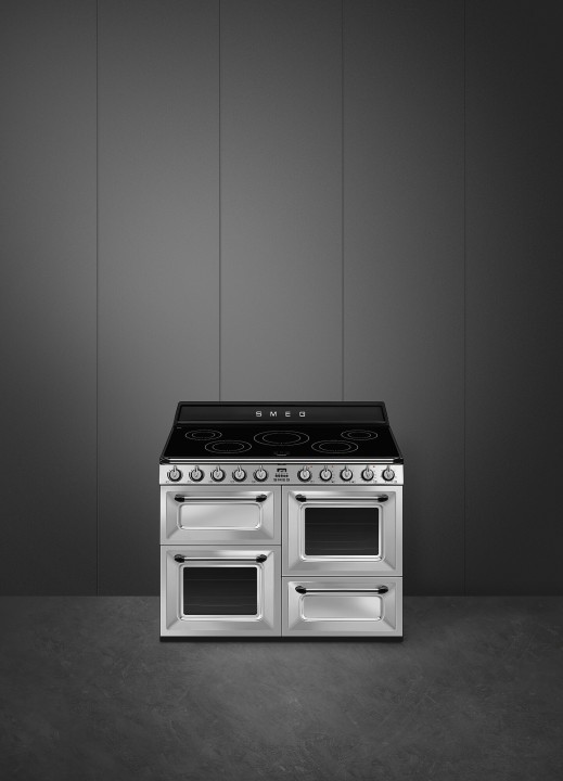 SMEG indukcinė viryklė su 3 elektrinėmis orkaitėmis  | 2