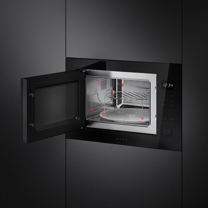 SMEG įmontuojama mikrobangų krosnelė FMI225BI | 3