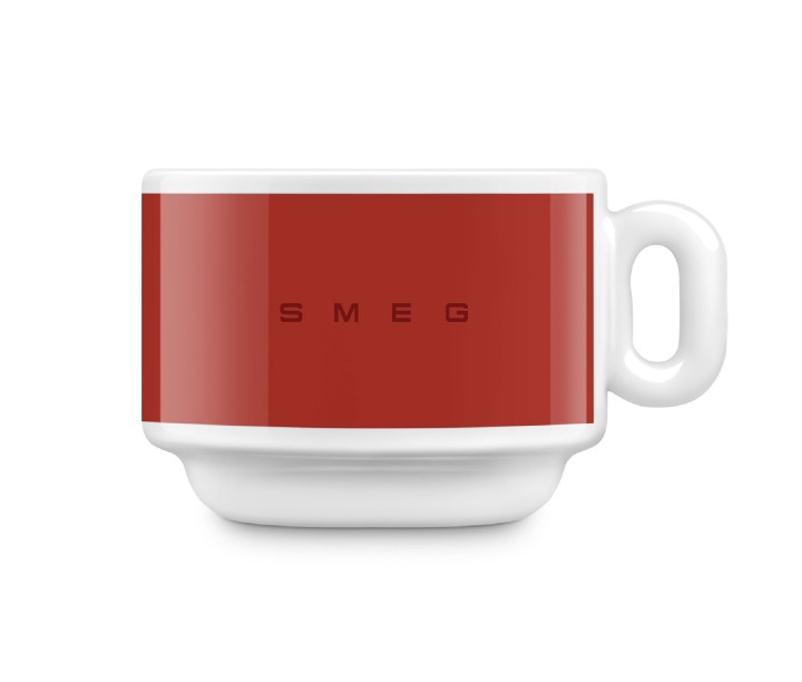 SMEG porcelianinių espresso puodelių rinkinys 2 vnt., 84 ml | 2