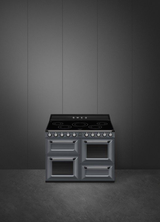 SMEG indukcinė viryklė su 3 elektrinėmis orkaitėmis  | 2