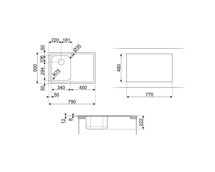 SMEG plautuvė SP791D-2  | 2