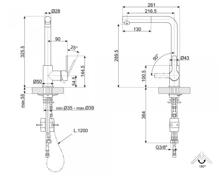 SMEG vandens maišytuvas MID1NS  | 3