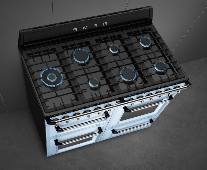 SMEG dujinė viryklė su 3 elektrinėmis orkaitėmis  | 4