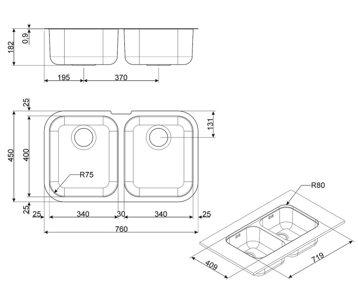 SMEG plautuvė UM4040  | 2