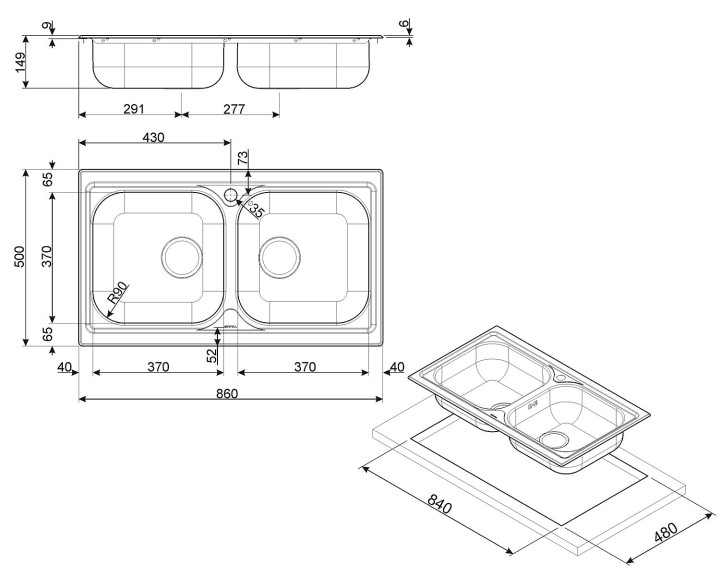 SMEG plautuvė LYP862  | 2