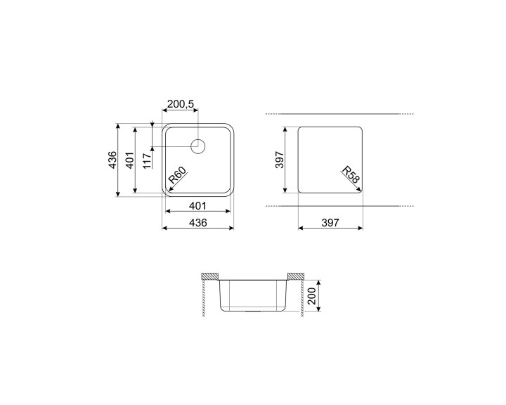 SMEG plautuvė UM40L  | 2