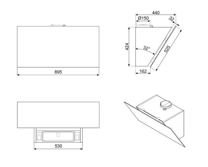 SMEG gartraukis KV394N  | 4