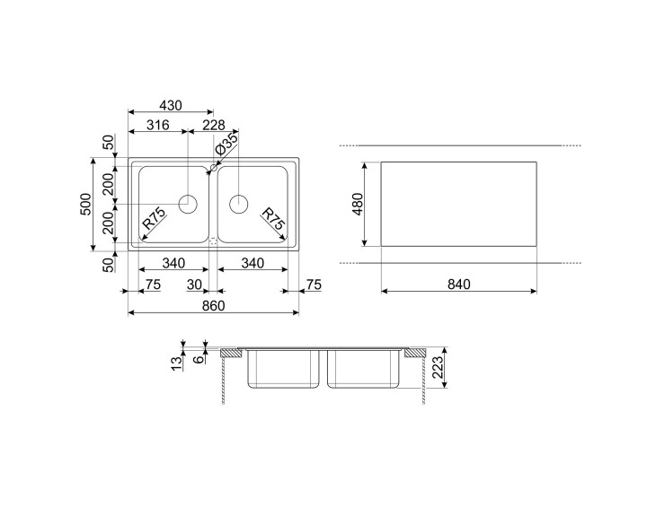SMEG plautuvė LLR862-2  | 2