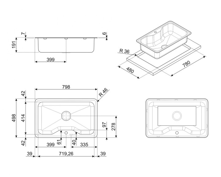 SMEG plautuvė LYG800  | 2