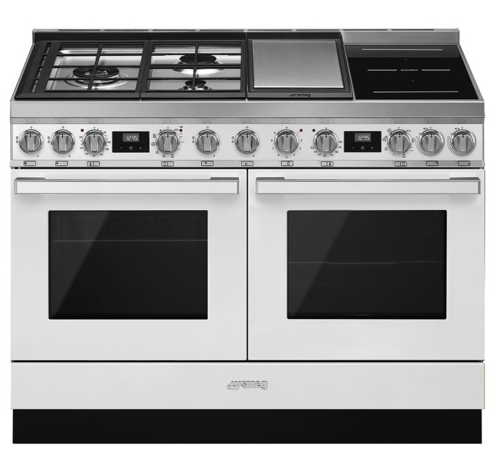 SMEG kombinuota viryklė su 2 elektrinėmis orkaitėmis CPF120IGMPWH | 1