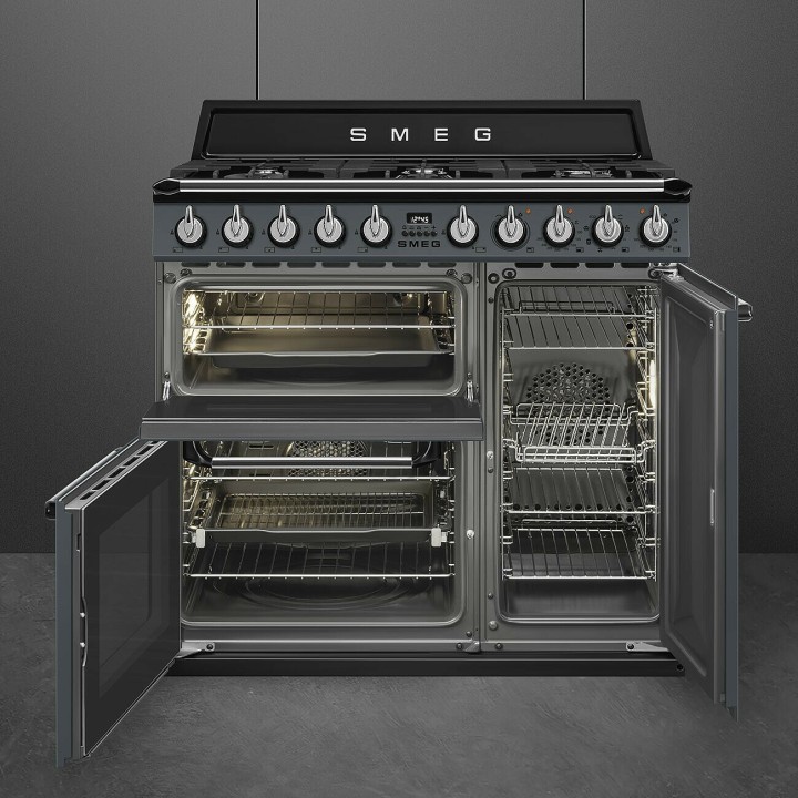 SMEG dujinė viryklė su 3 elektrinėmis orkaitėmis  | 4