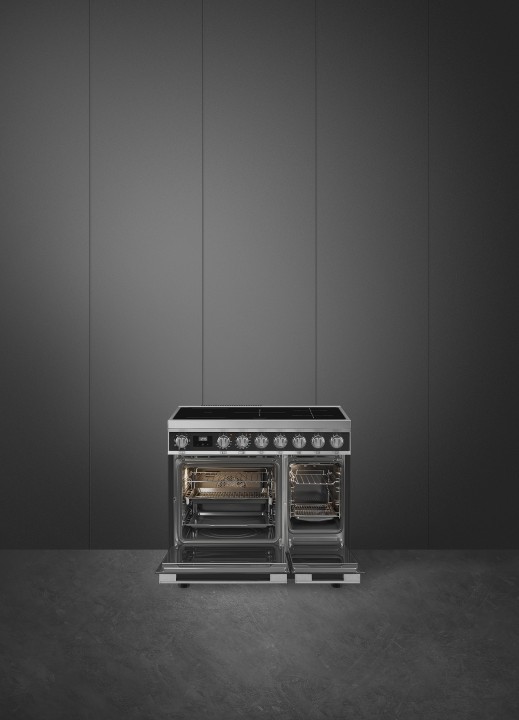 SMEG indukcinė viryklė su 2 elektrinėmis orkaitėmis CPF92IMA | 2