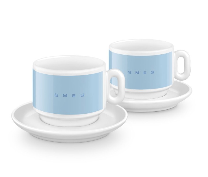 SMEG porcelianinių cappuccino puodelių rinkinys 2 vnt., 200 ml | 1