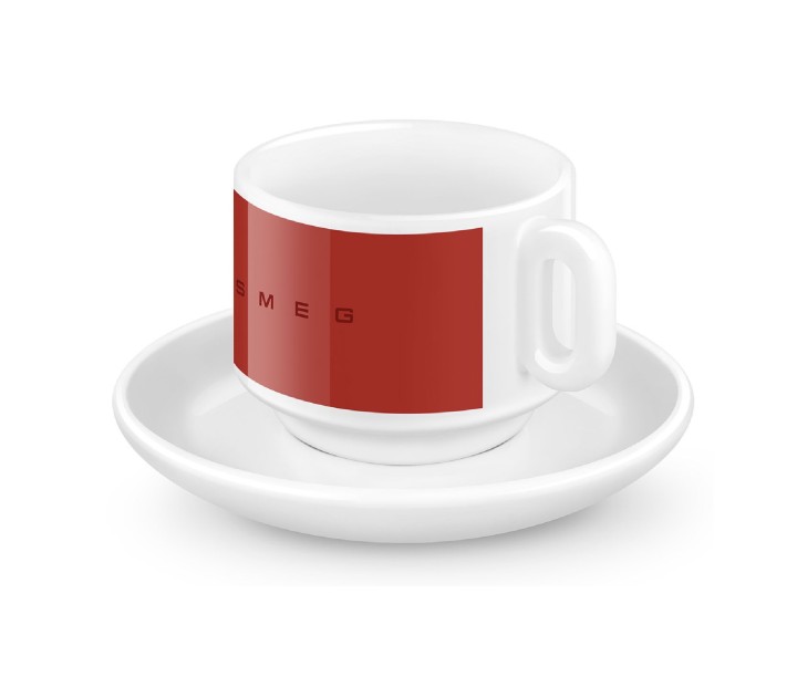 SMEG porcelianinių espresso puodelių rinkinys 2 vnt., 84 ml | 4